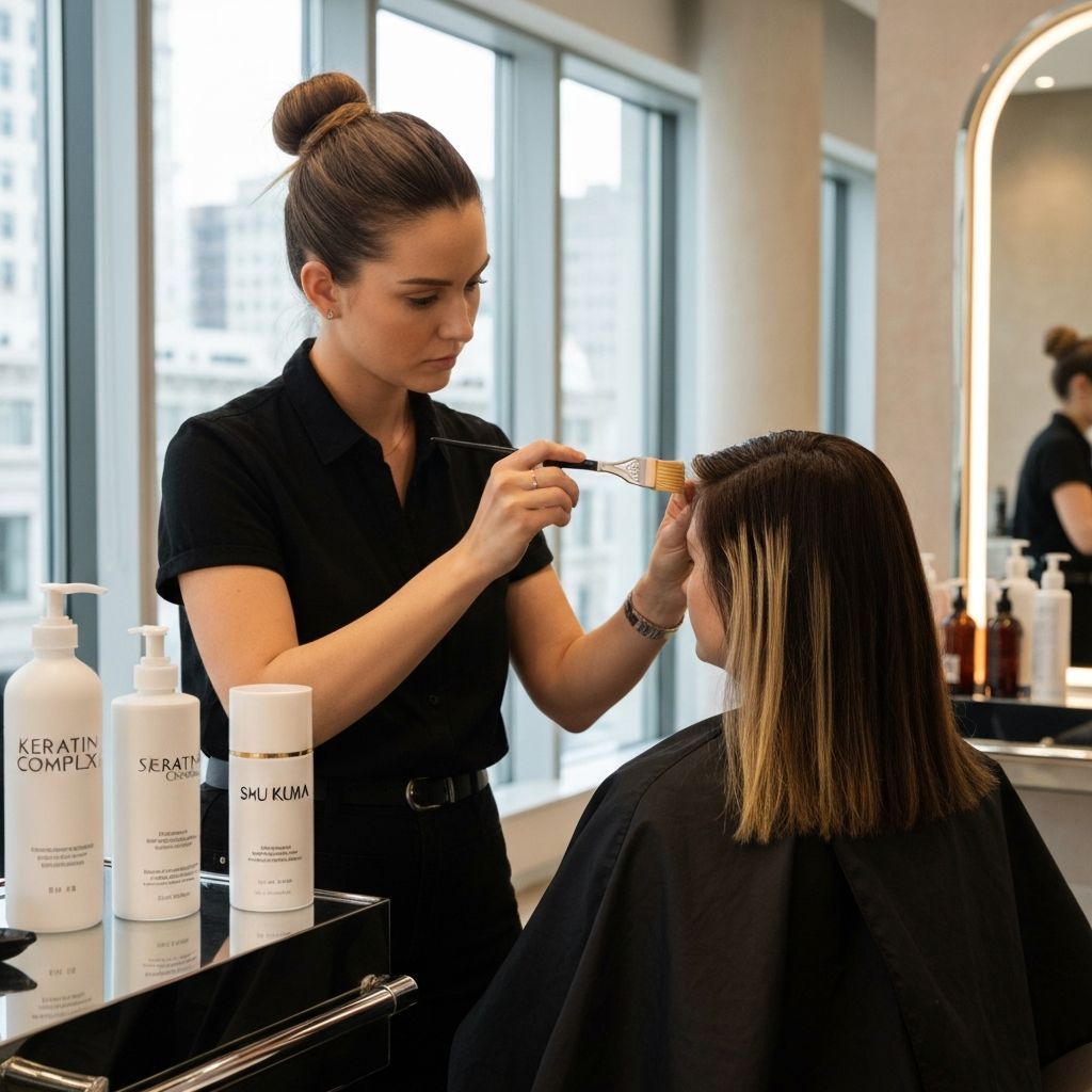 Servizio colorazione professionale balayage